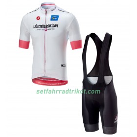 Set Weißes Kurzarmtrikot + Trägershorts 2018 Giro d'Italia